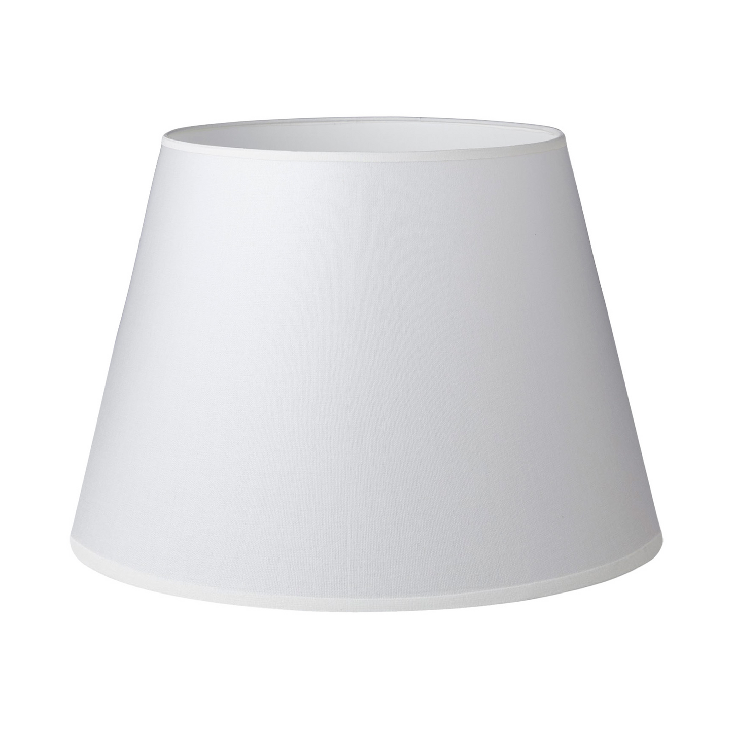 38CM White Linen Basic Tapered Lamp Shade