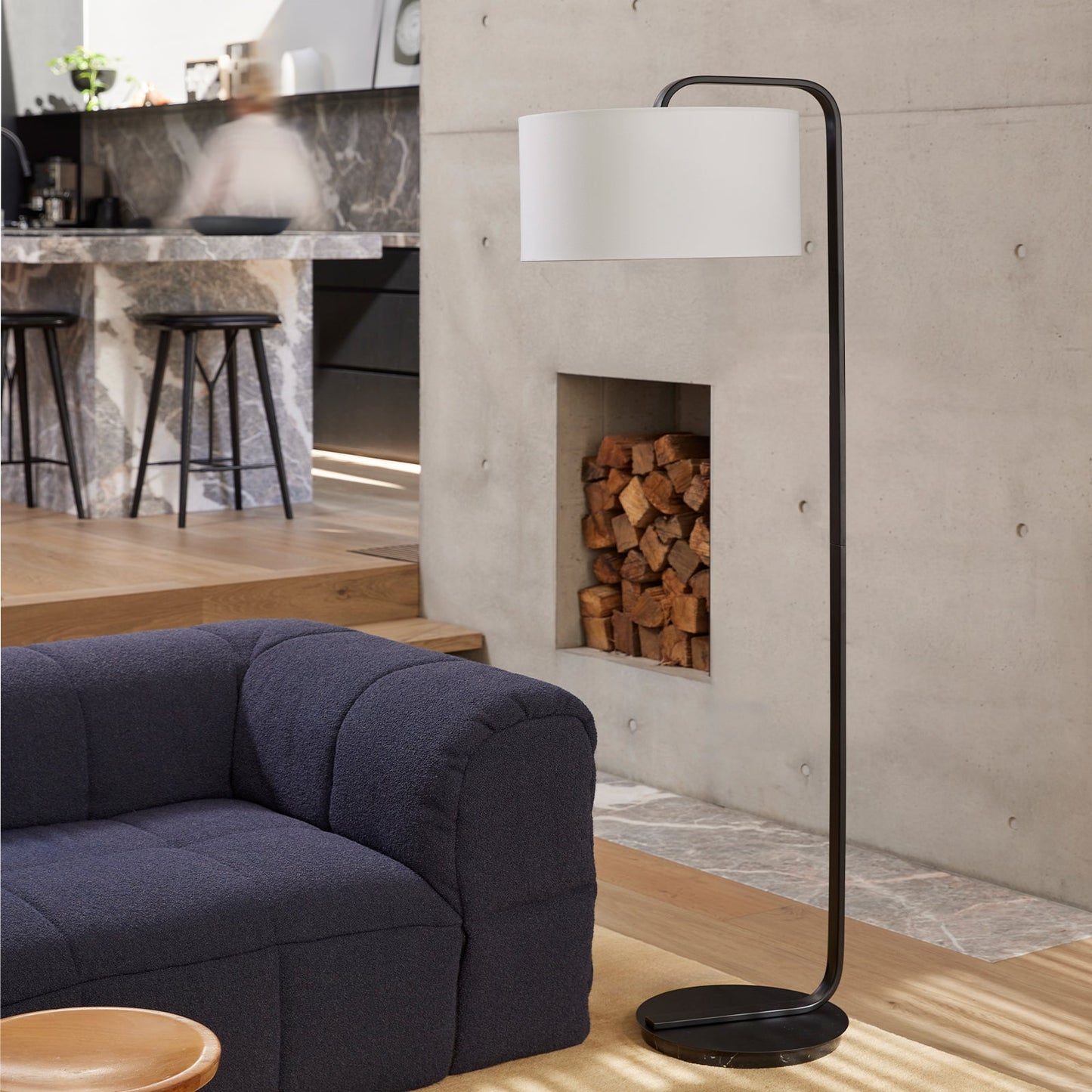 Cordell Black Floor Lamp