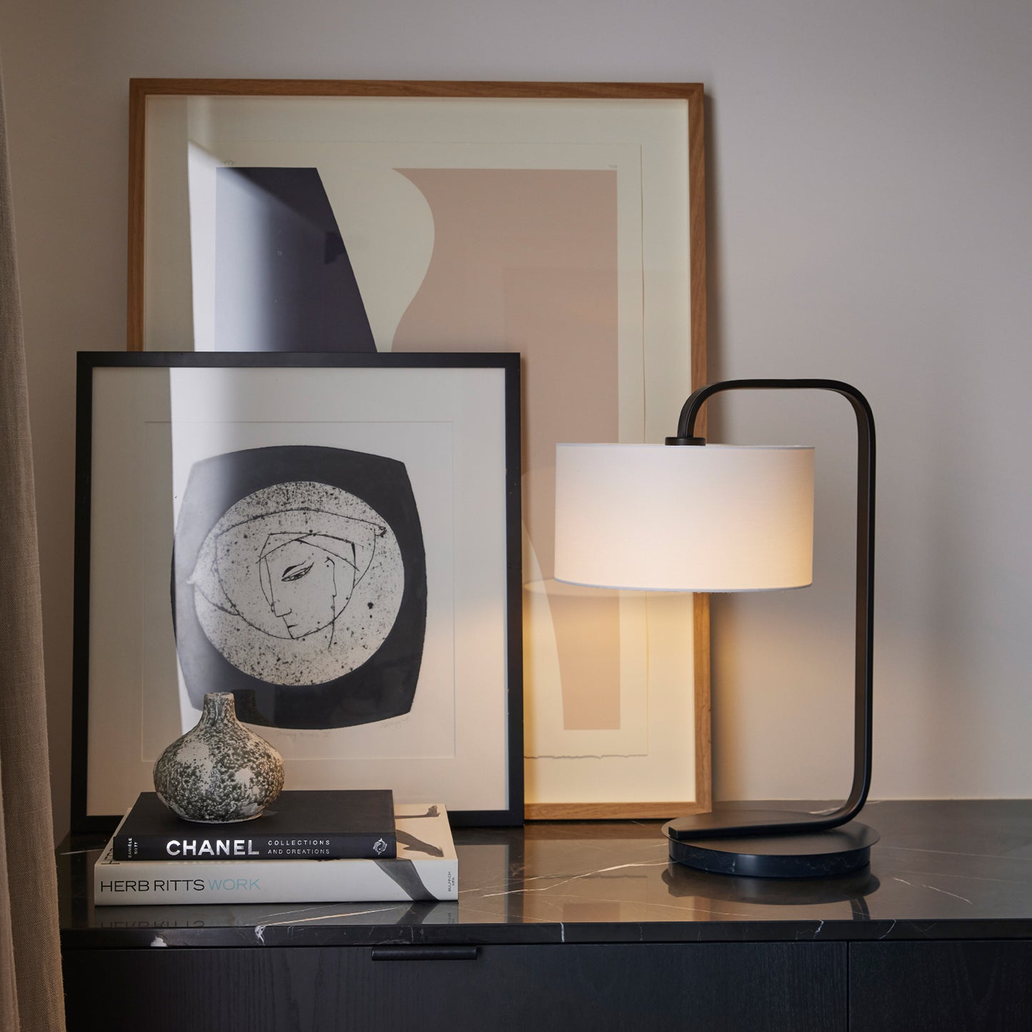 Cordell Black Table Lamp