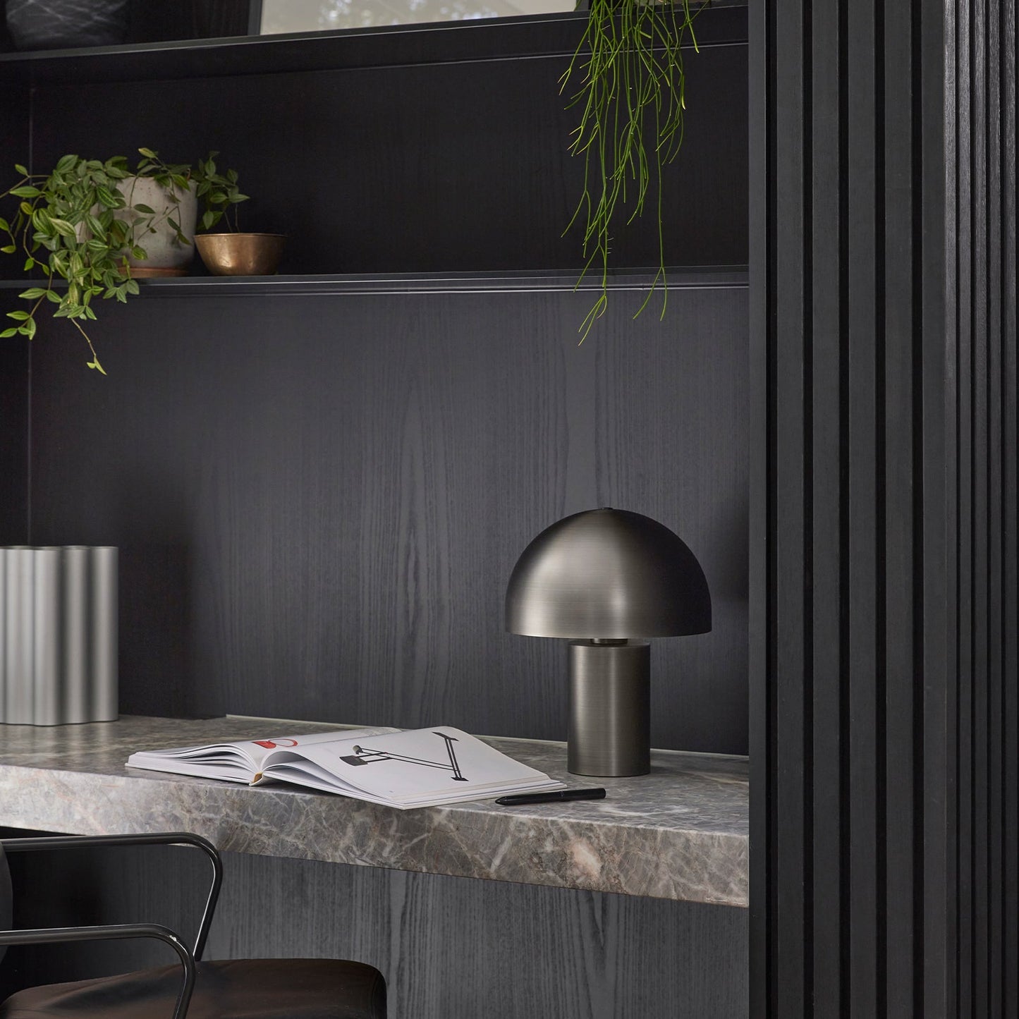 Ore Brushed Nickel Desk Lamp