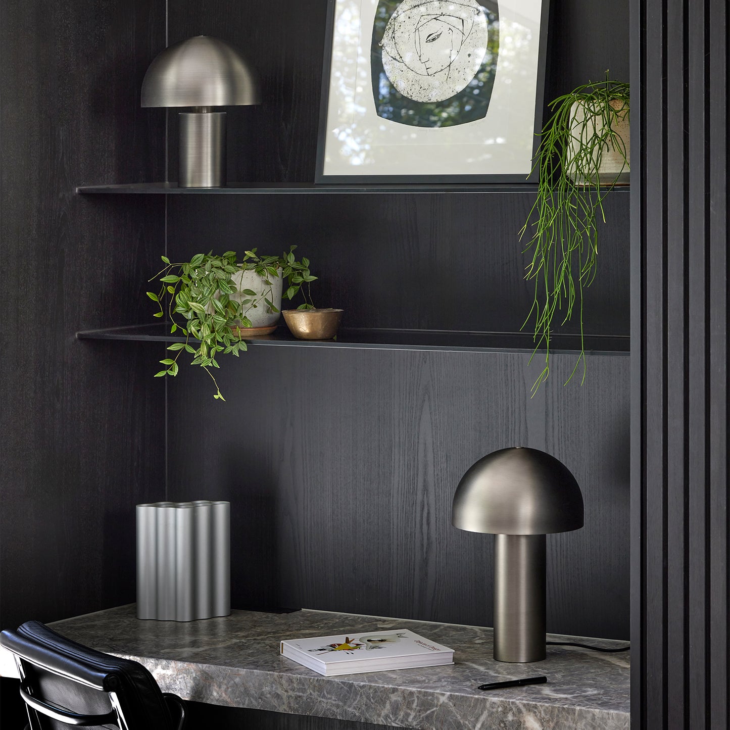 Ore Brushed Nickel Table Lamp