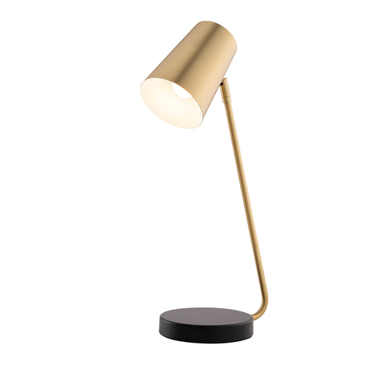 Arlen Brass and Black Desk Lamp