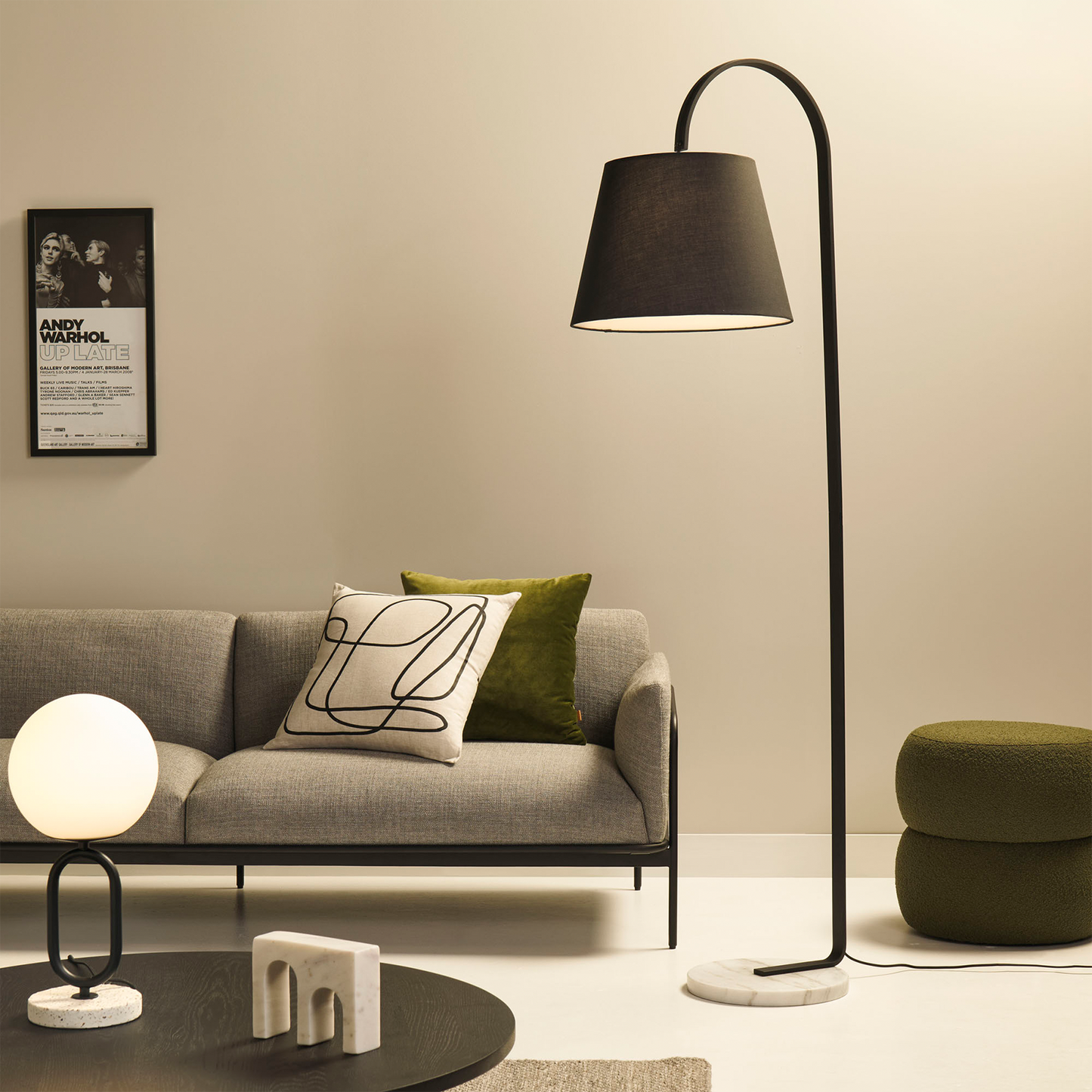 Silas Black Floor Lamp