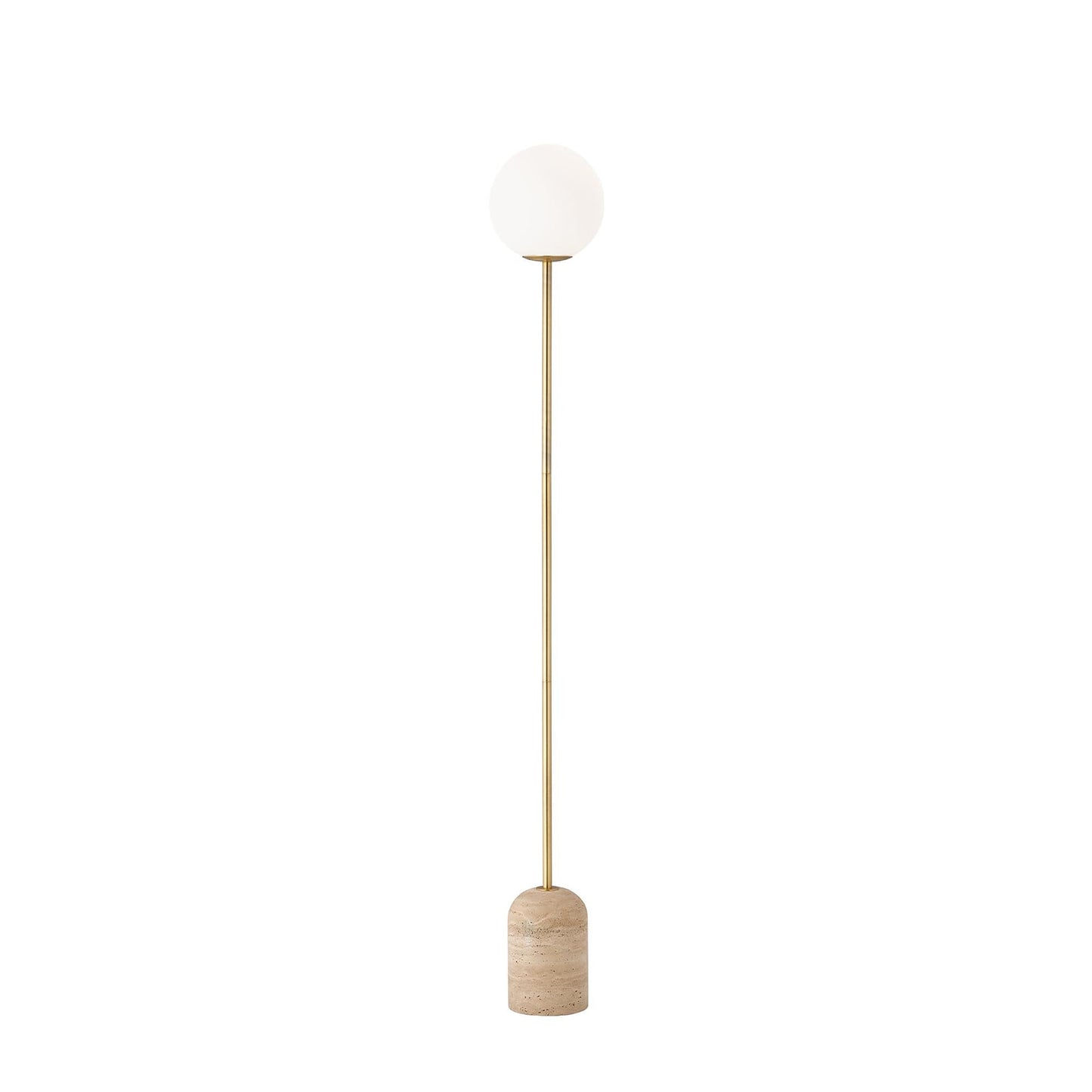 Soren Brass Marble Floor Lamp