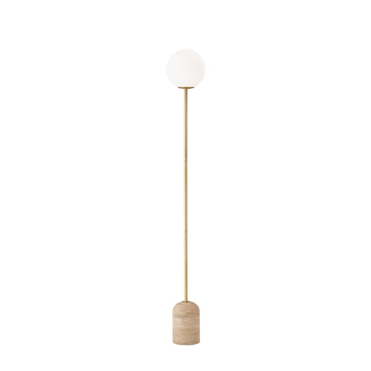 Soren Brass Marble Floor Lamp