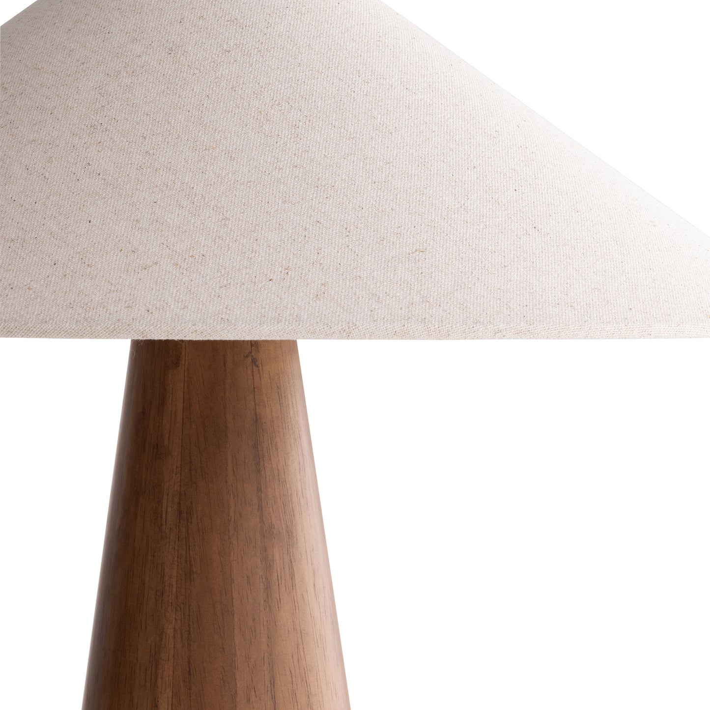 Pyra Walnut & Linen Table Lamp