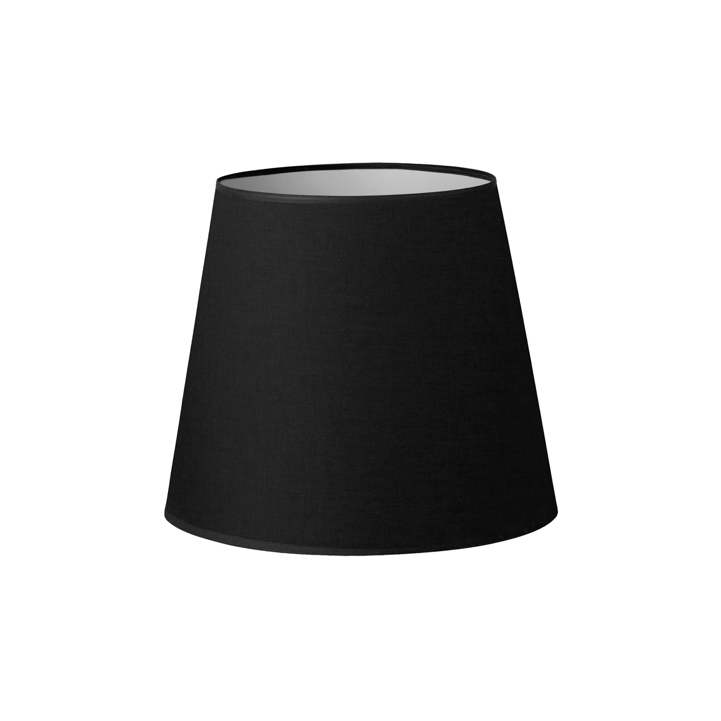 20cm Black Linen A-line Tapered Lamp Shade