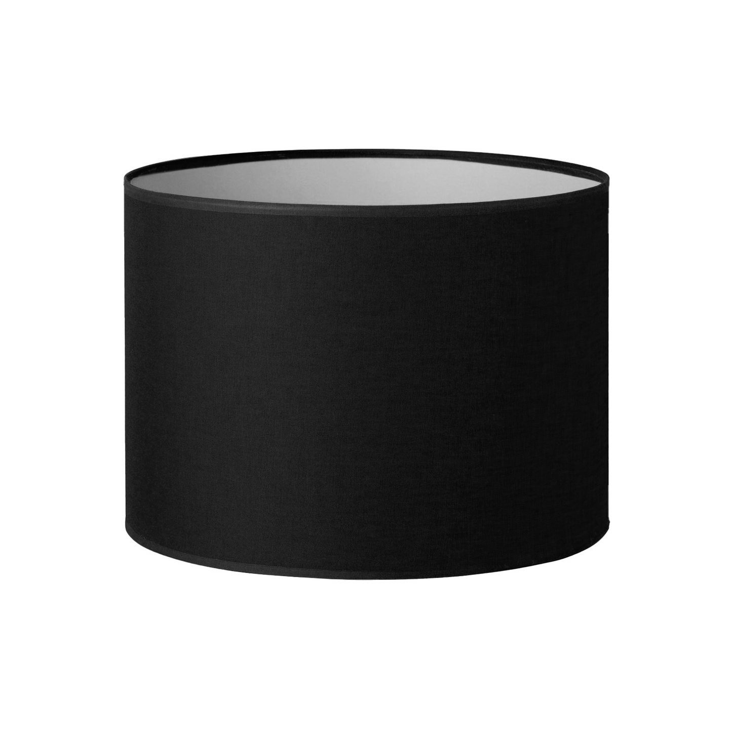 25CM Black Linen Cylinder Lamp Shade