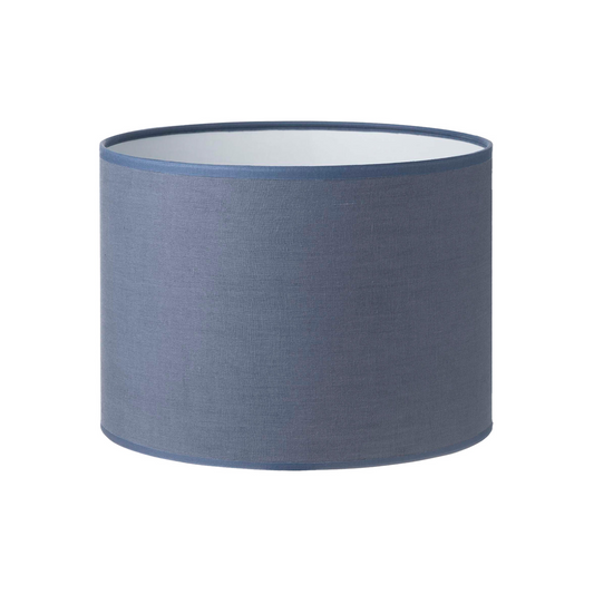 25CM Blue Stone Linen Cylinder Lamp Shade