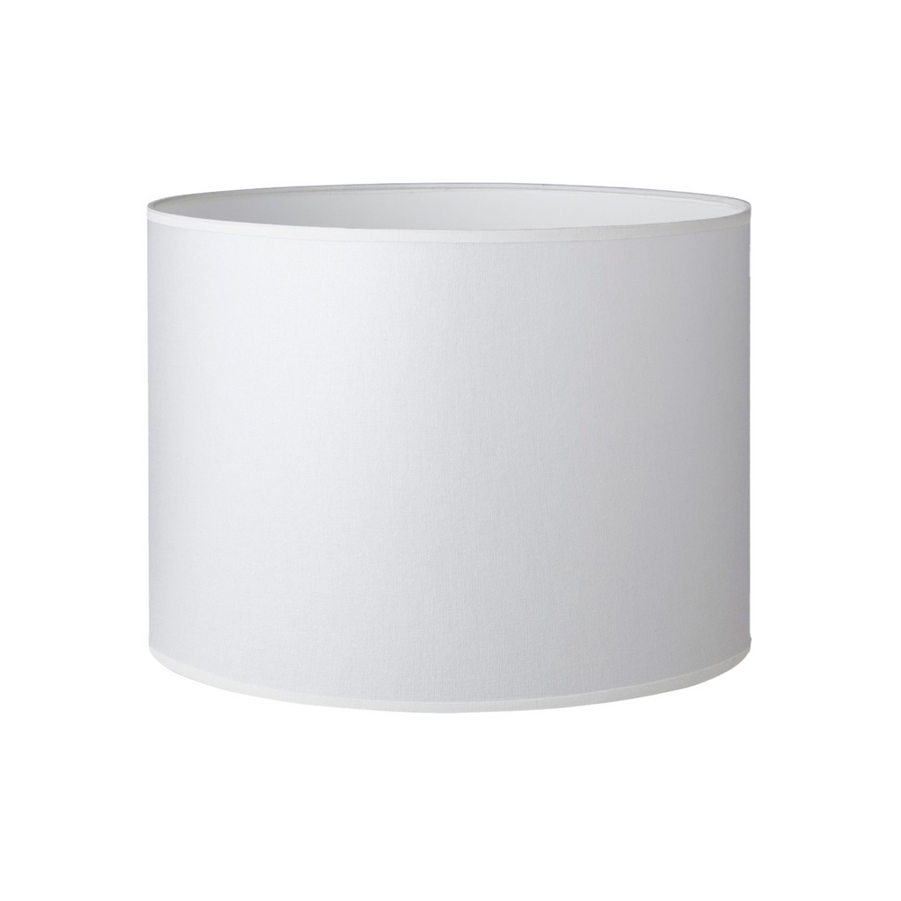 25CM White Linen Cylinder Lamp Shade