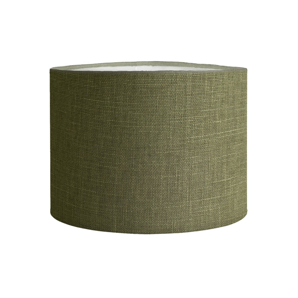 25CM Moss Linen Cylinder Lamp Shade