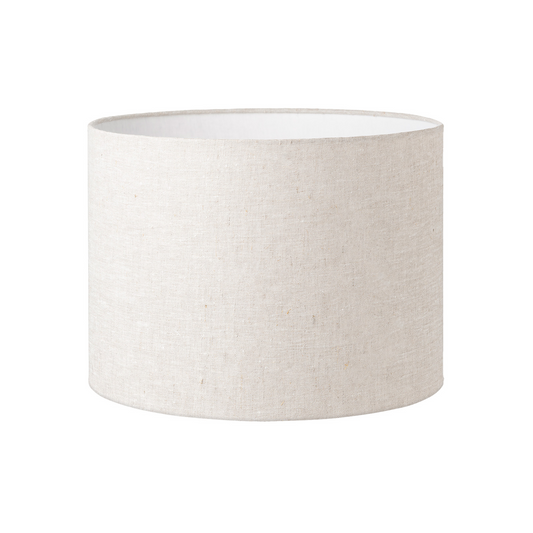 25CM Oatmeal Linen Cylinder Lamp Shade