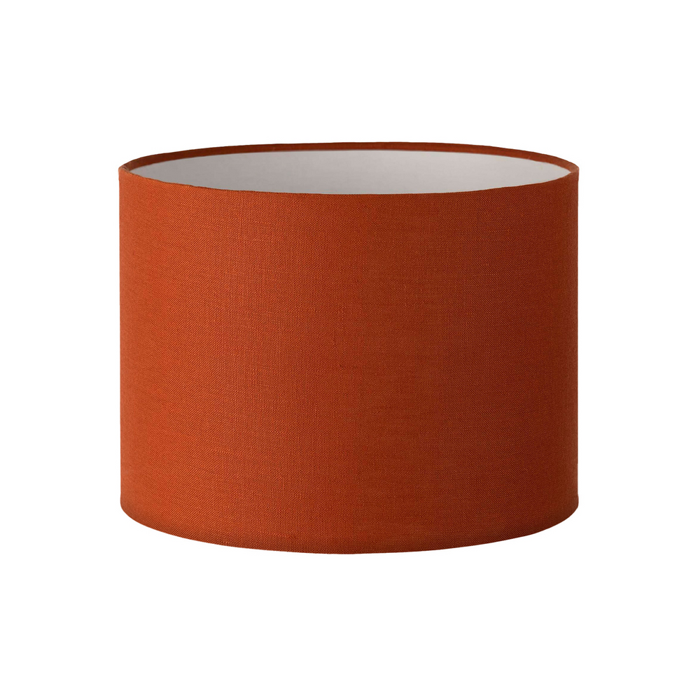 25CM Paprika Linen Cylinder Lamp Shade