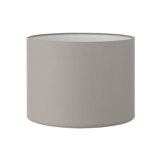 25CM Silver Linen Cylinder Lamp Shade