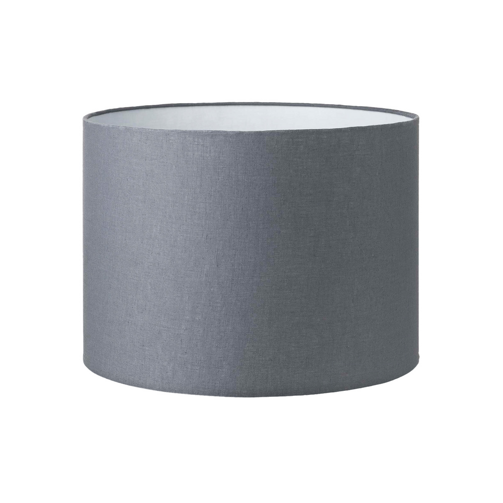 25CM Slate Linen Cylinder Lamp Shade