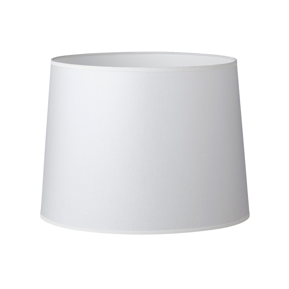 30CM White Linen Basic Tapered Lamp Shade