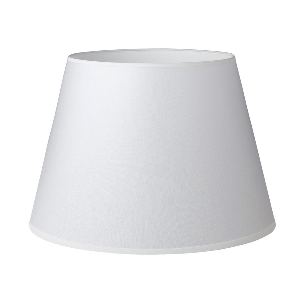38CM White Linen Basic Tapered Lamp Shade