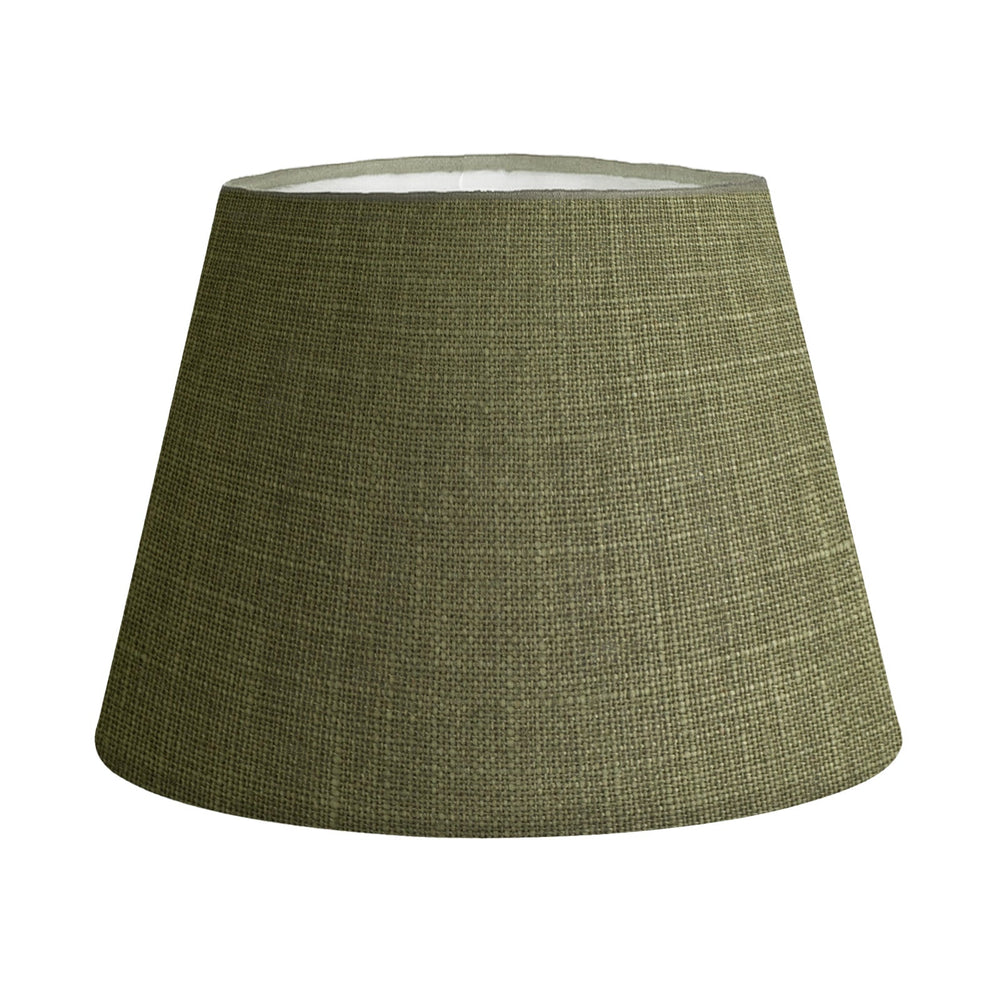 38CM Moss Linen Basic Tapered Lamp Shade