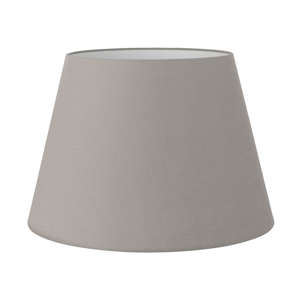 38CM Silver Linen Basic Tapered Lamp Shade