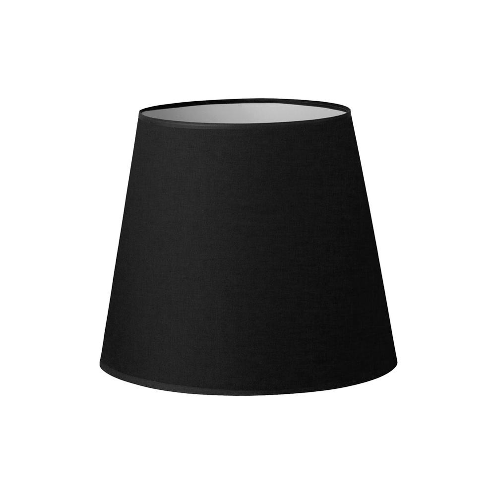 36CM Black Linen A-Line Tapered Lamp Shade