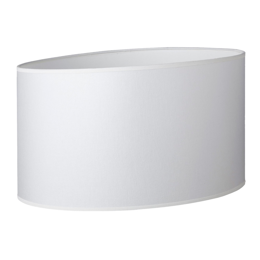 30CM White Linen Oval Lamp Shade