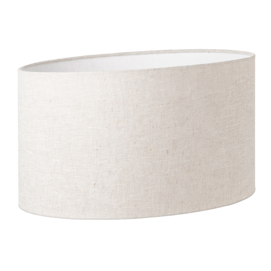 30CM Oatmeal Linen Oval Lamp Shade