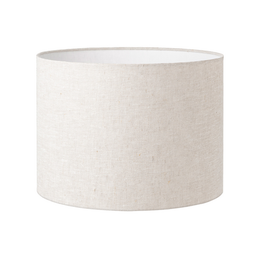 30CM Oatmeal Linen Cylinder Lamp Shade