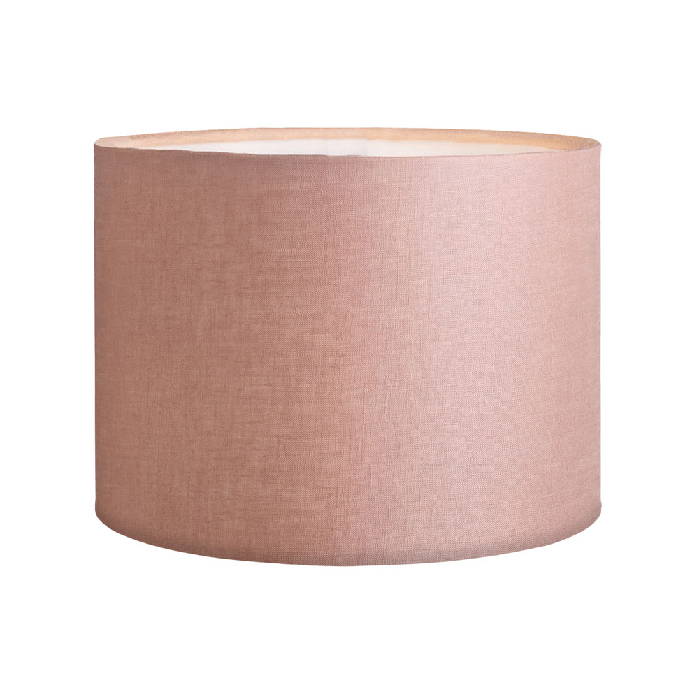 30CM Vintage Rose Linen Cylinder Lamp Shade