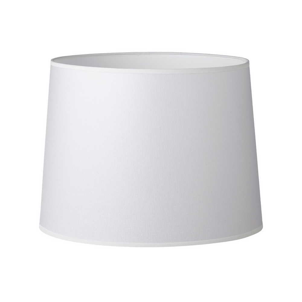 36CM White Linen Basic Tapered Lamp Shade