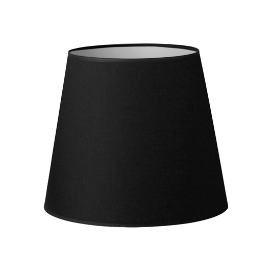 41CM  Black Linen A-Line Tapered Lamp Shade