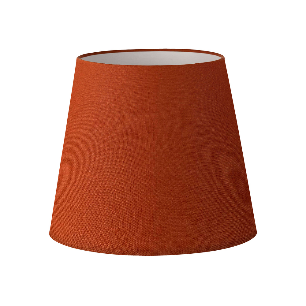 41CM Paprika Linen A-Line Tapered Lamp Shade