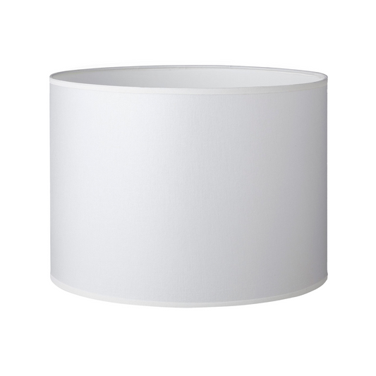 33CM White Linen Cylinder Lamp Shade