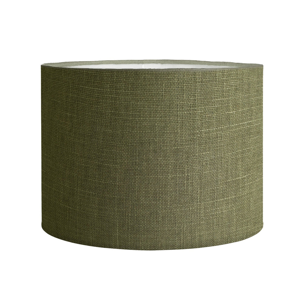 33CM Moss Linen Cylinder Lamp Shade