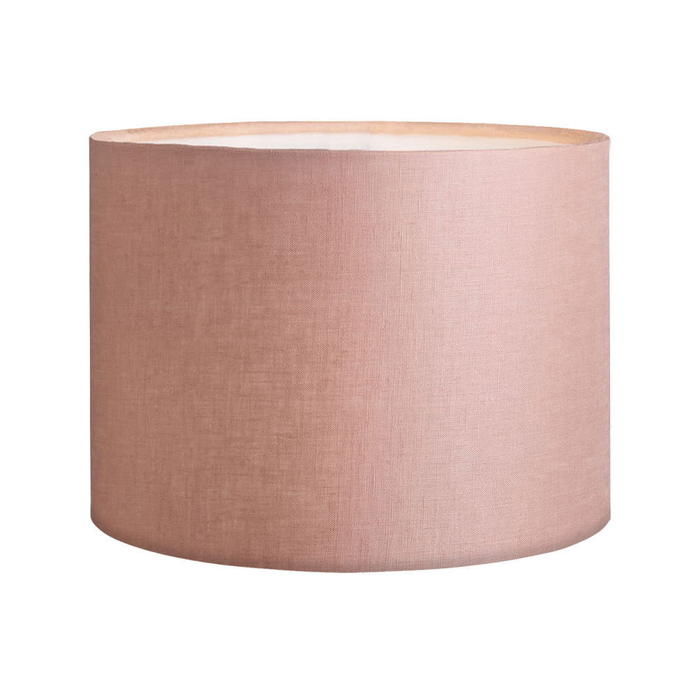 33CM Vintage Rose Linen Cylinder Lamp Shade