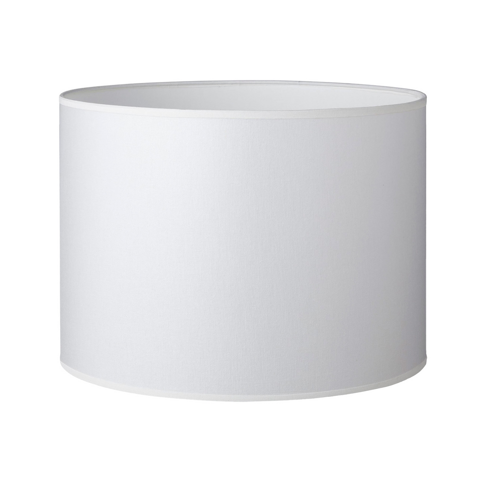 36CM White Linen Cylinder Lamp Shade