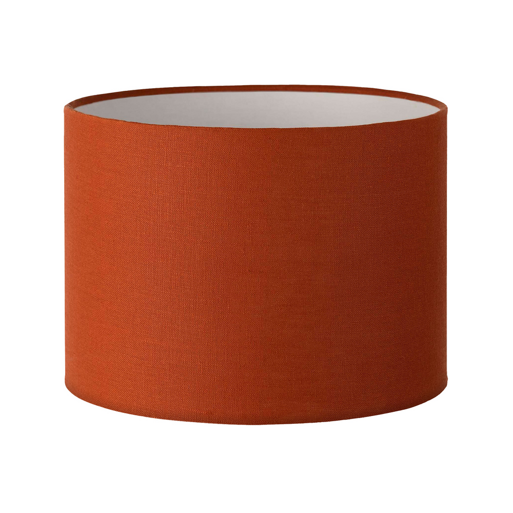 36CM Paprika Linen Cylinder Lamp Shade