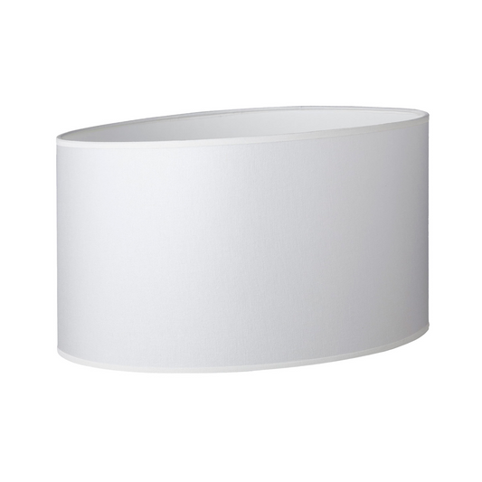 41CM White Linen Oval Lamp Shade