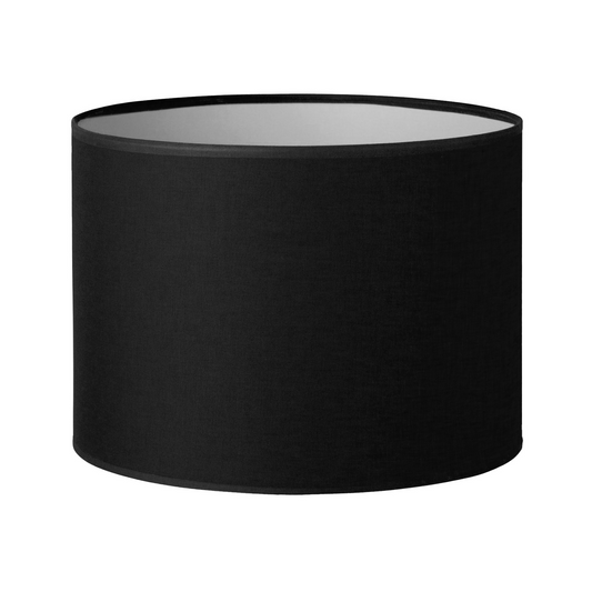 41CM Black Linen Cylinder Lamp Shade