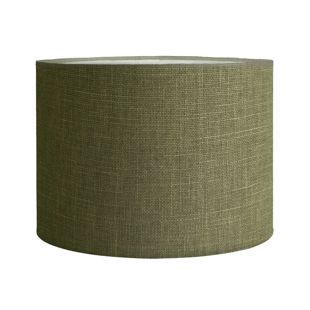 41CM Moss Linen Cylinder Lamp Shade