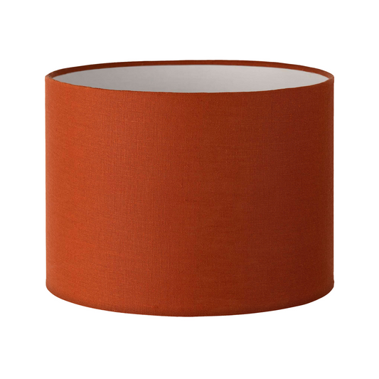 41CM Paprika Linen Cylinder Lamp Shade