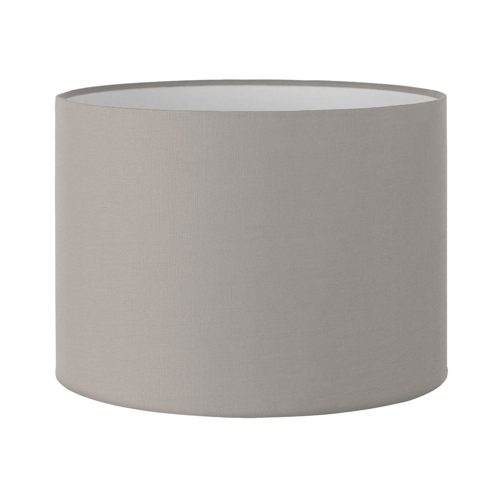 41CM Silver Linen Cylinder Lamp Shade