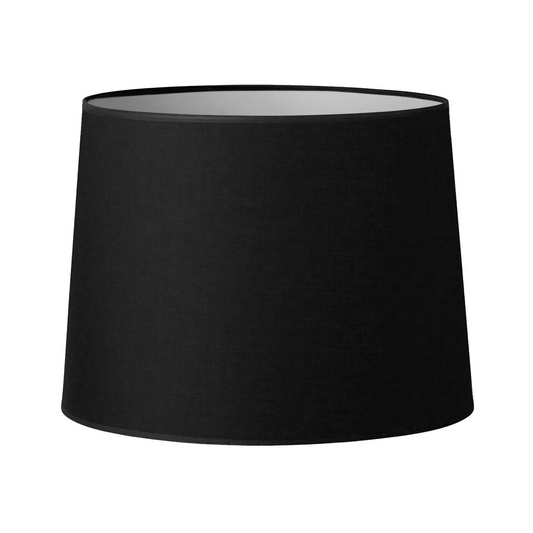 46CM Black Linen Basic Tapered Lamp Shade