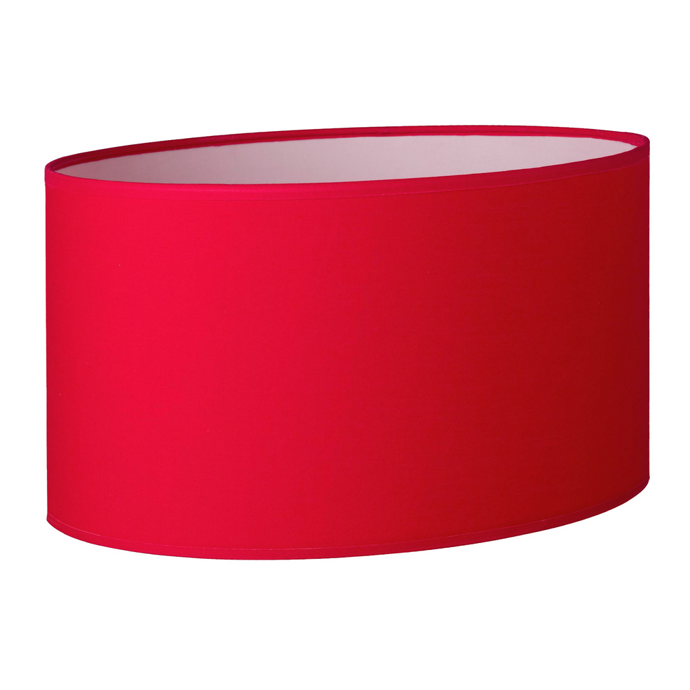 46CM Red Oval Lamp Shade