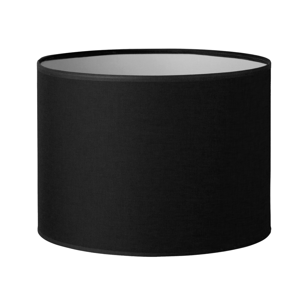 46CM Black Linen Cylinder Lamp Shade