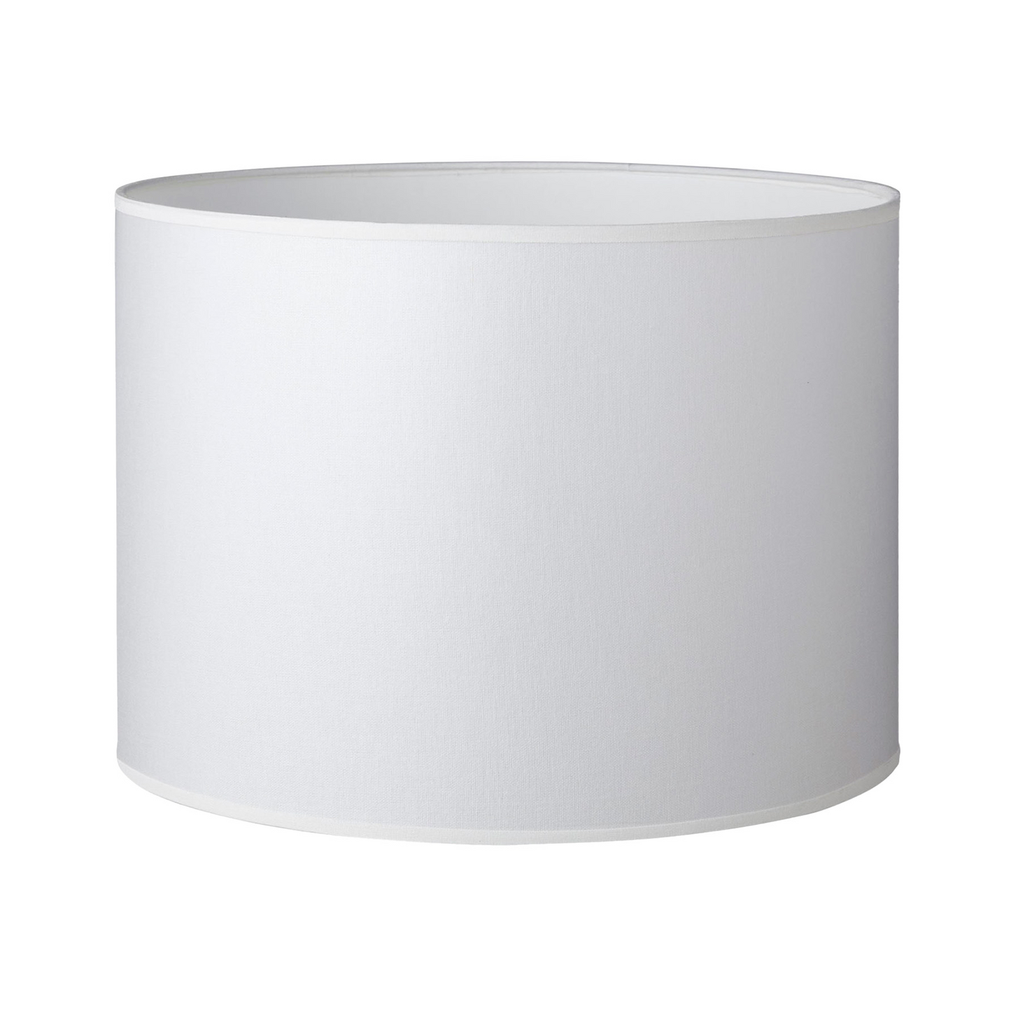 46CM White Linen Cylinder Lamp Shade