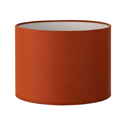 46CM Paprika Linen Cylinder Lamp Shade